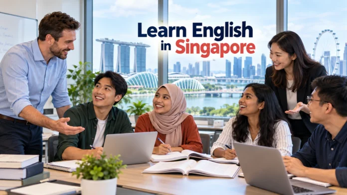 English Learning Singapore courses in a modern classroom