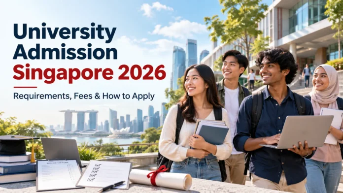 University admission Singapore 2026 requirements and application process